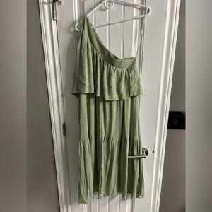 NWT Arula Mint Green Asymmetrical layered dress Size X